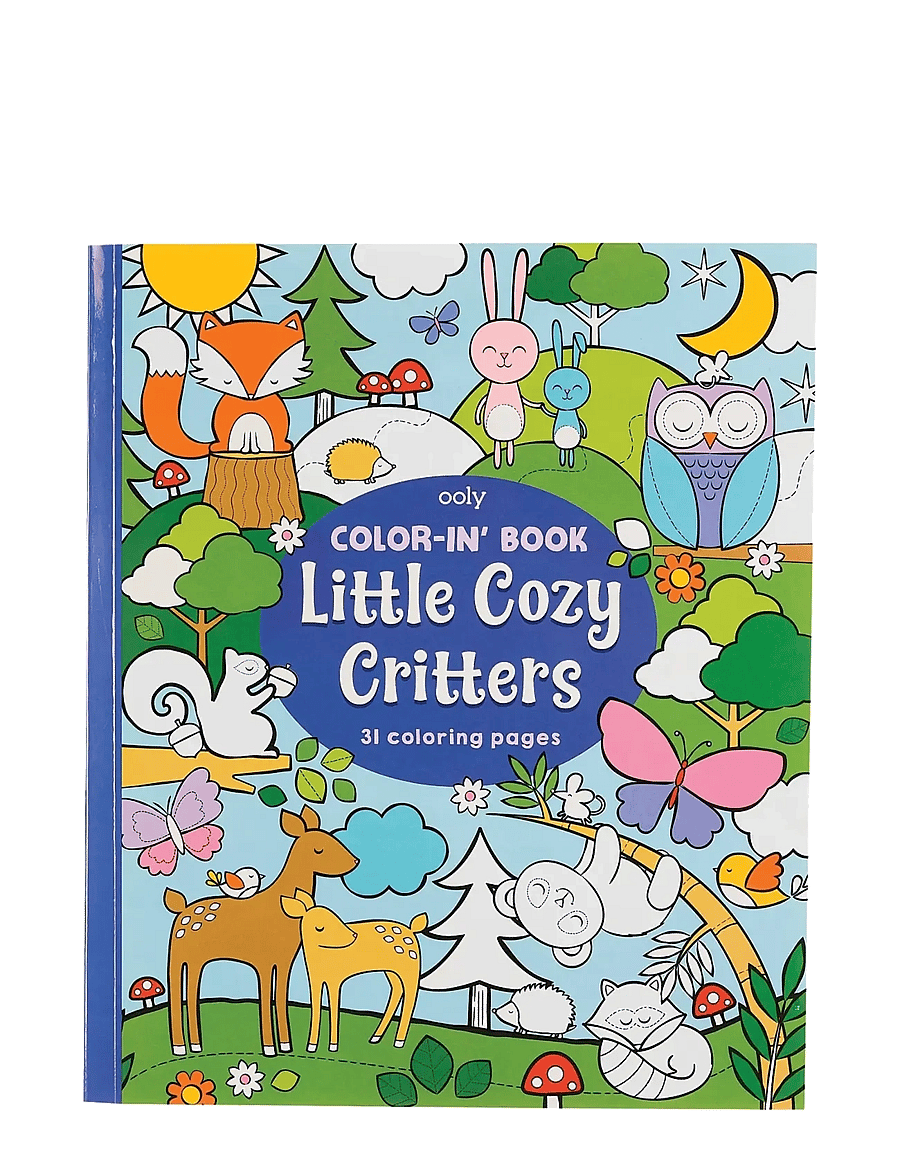 Ooly - Colouring Book - Little Cozy Critters - mal- & bastelbücher - blue - 0