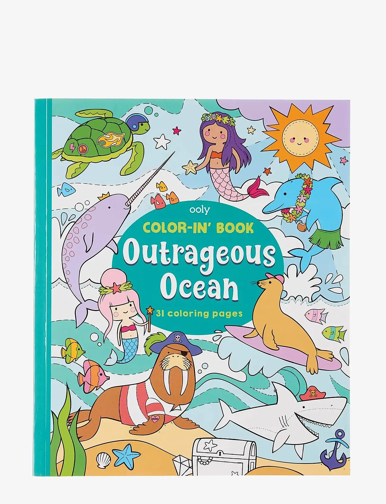 Ooly - Colouring Book - Outrageous Ocean - male- & kreabøger - green - 0
