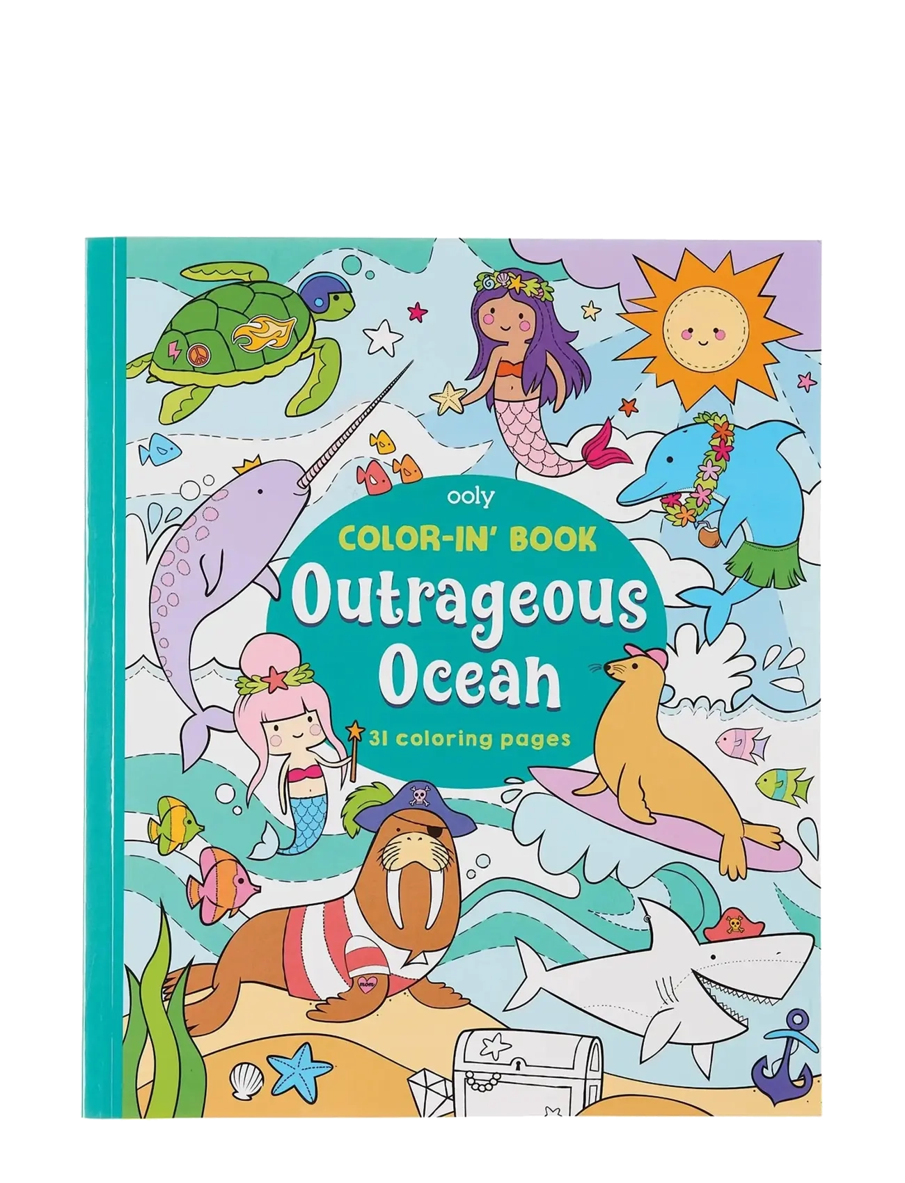 Colouring Book - Outrageous Ocean - GREEN