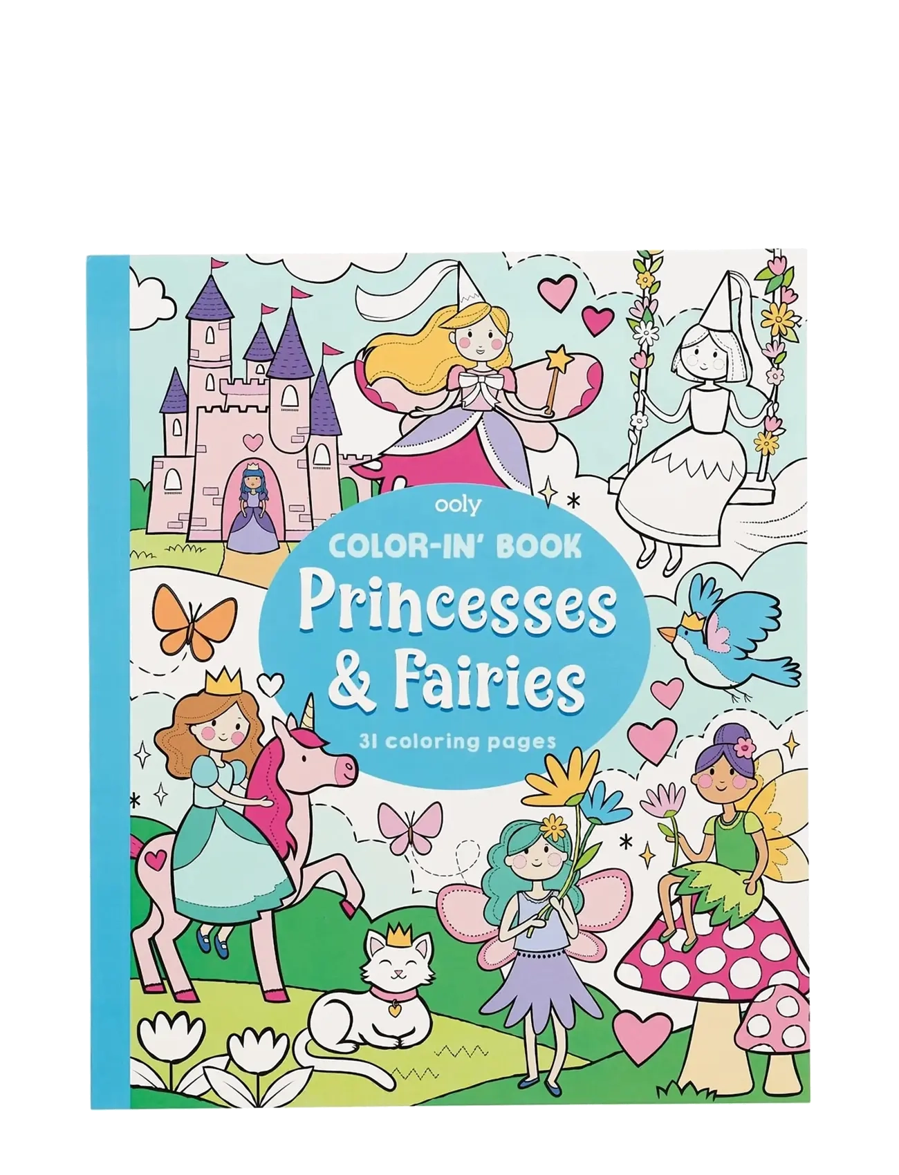 Ooly Colouring Book - Princess and Fairies - Tegne & Hobbyartikler - BLUE / multi