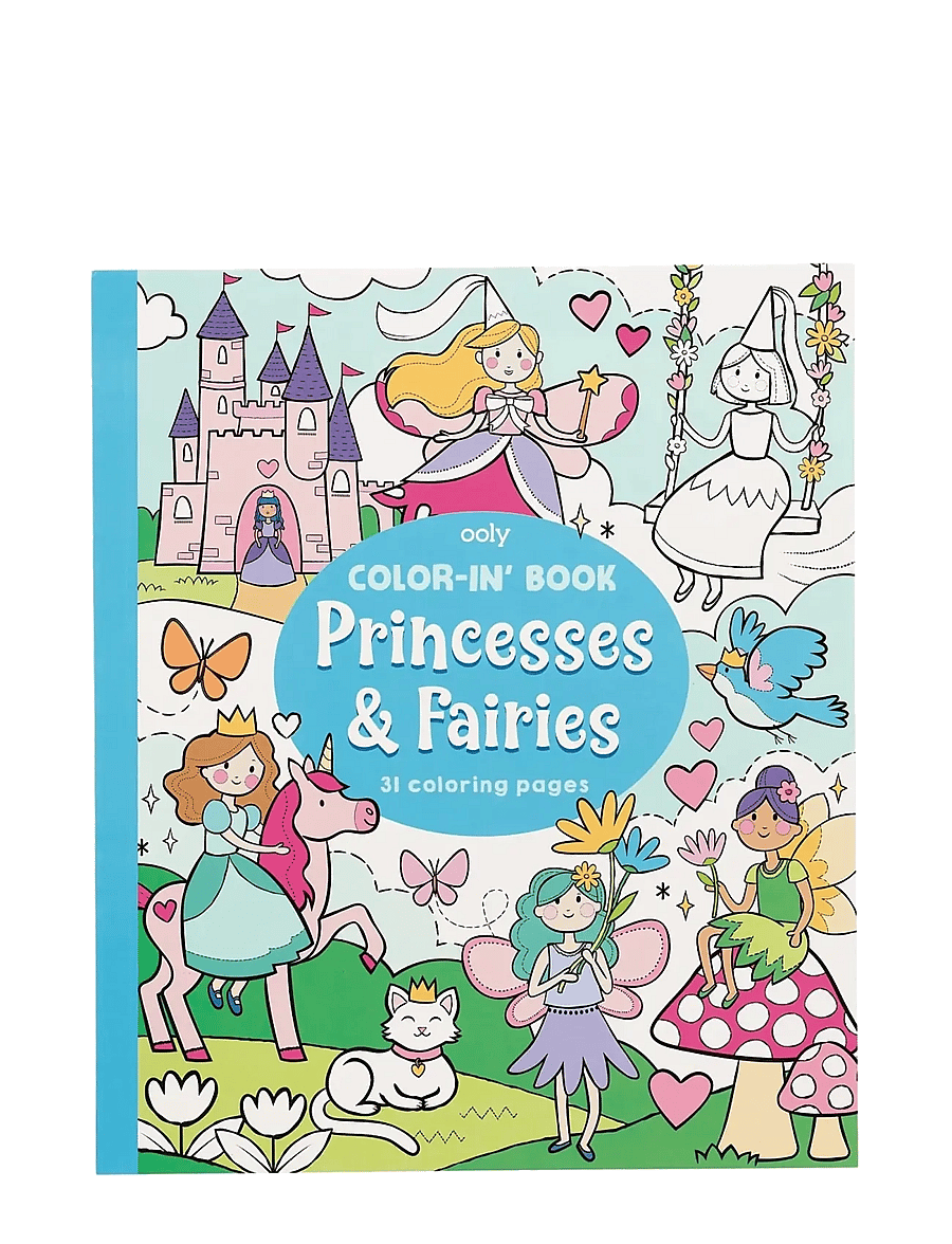 Ooly - Colouring Book - Princess and Fairies - mal- & bastelbücher - blue - 0