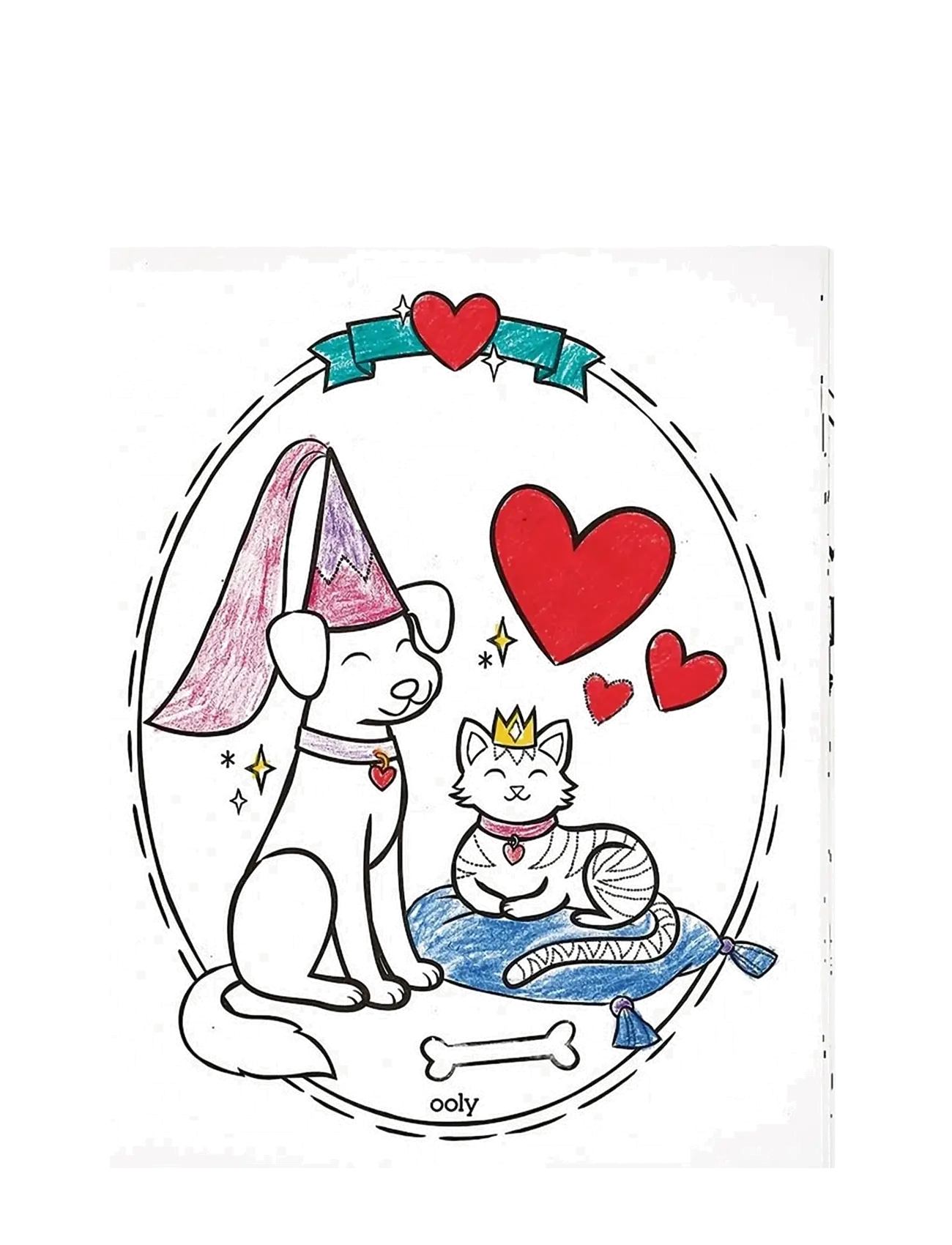 Ooly - Colouring Book - Princess and Fairies - kolorowanki - blue - 1