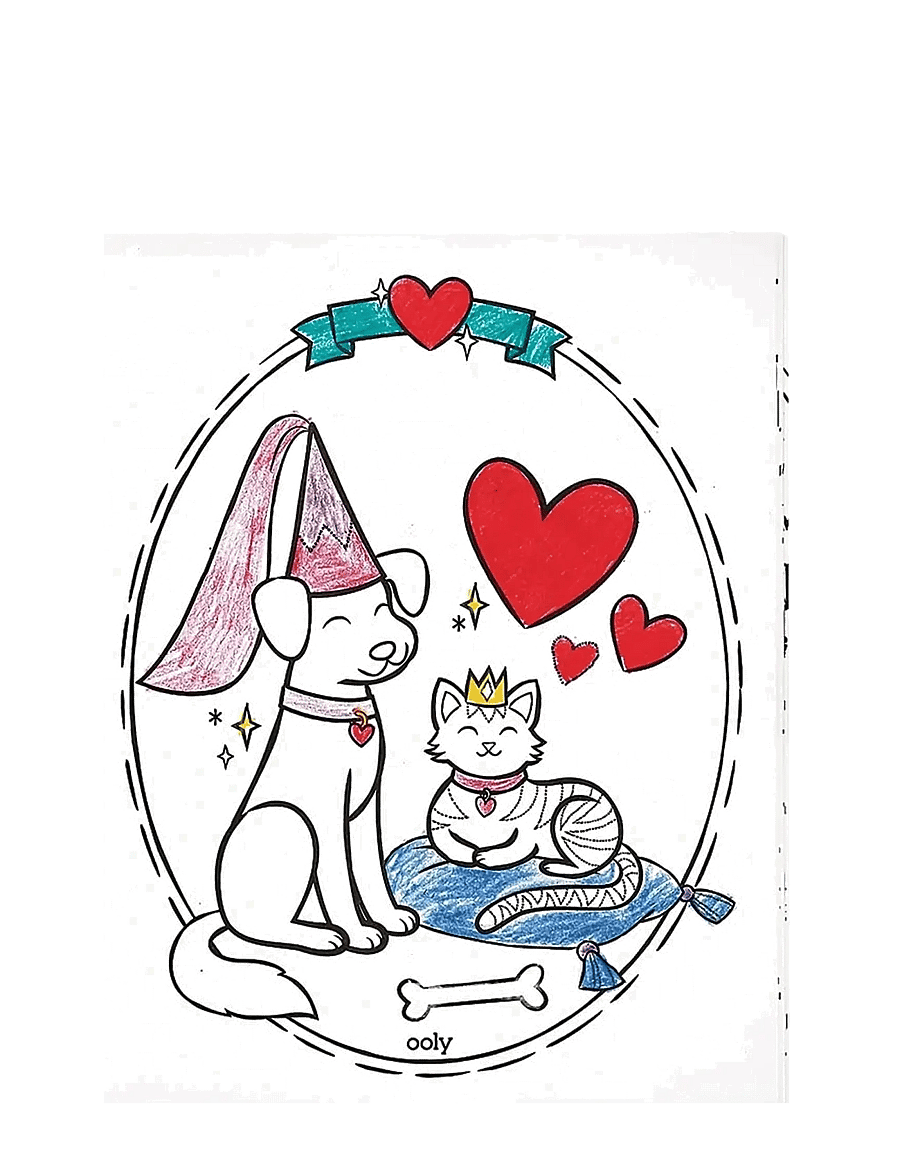 Ooly - Colouring Book - Princess and Fairies - mal- & bastelbücher - blue - 1