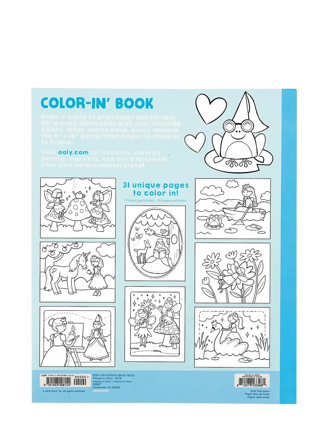 Ooly - Colouring Book - Princess and Fairies - kolorowanki - blue - 4