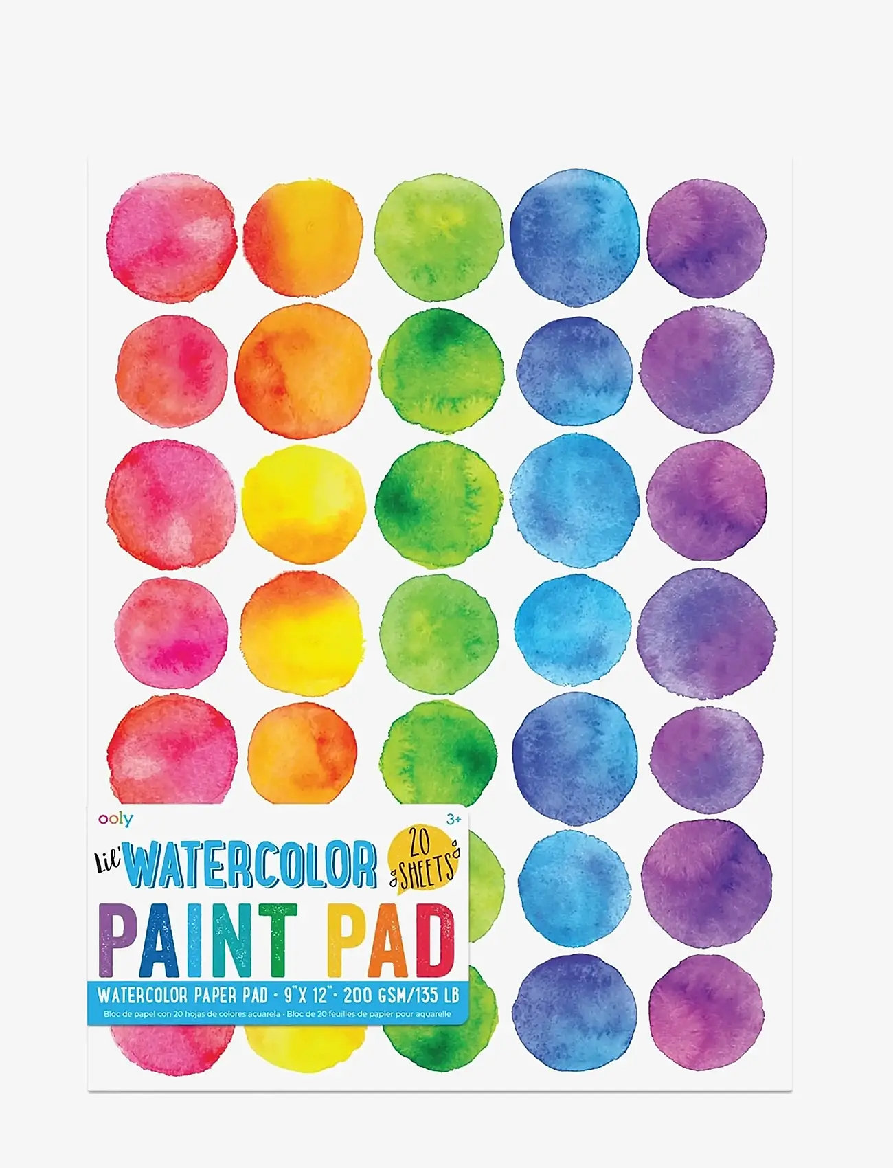 Ooly - Watercolour Pad - Lil Watercolor 23x30,5 cm - kalendarze i notatniki - white - 0