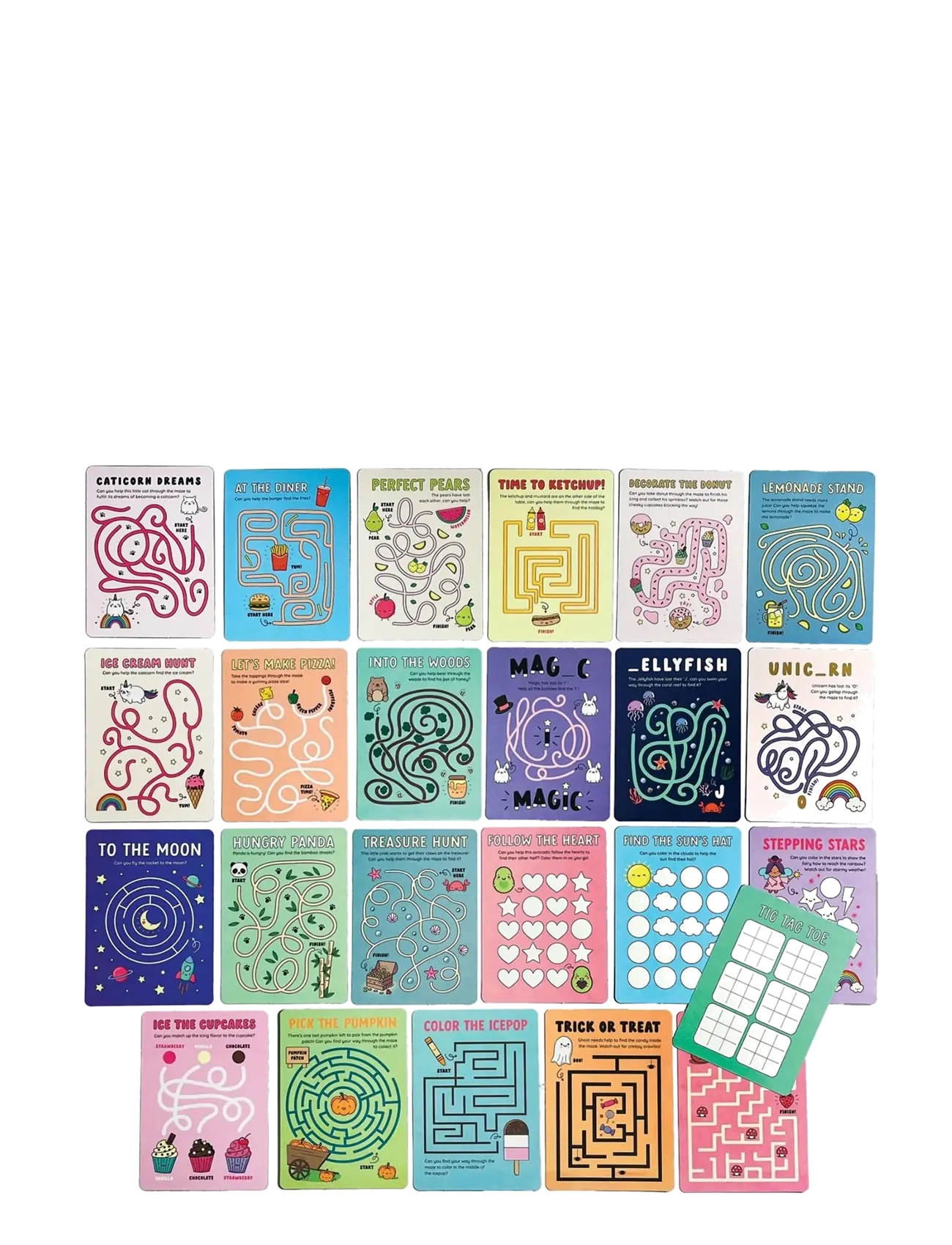 Ooly - 24 Activity Cards - Mini Mazes - kaartspellen - multi - 2