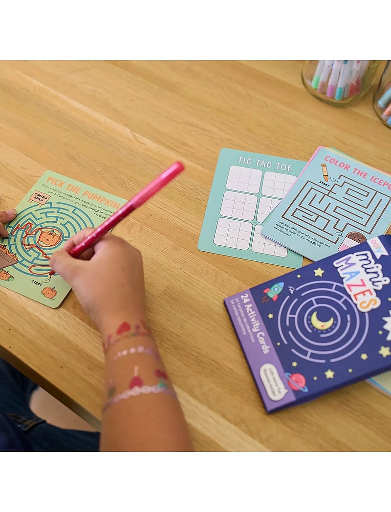 Ooly - 24 Activity Cards - Mini Mazes - kaardimängud - multi - 0