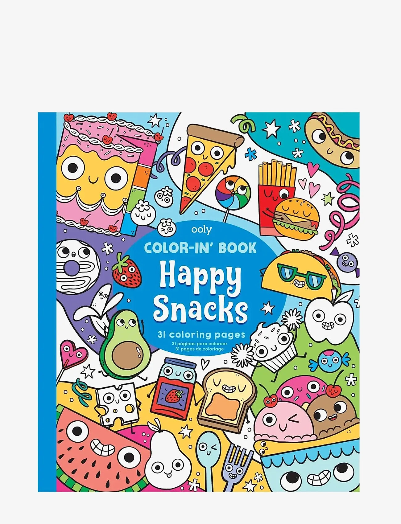 Ooly - Colouring Book - Happy Snacks - värvimis- & käsitööraamatud - multi - 1