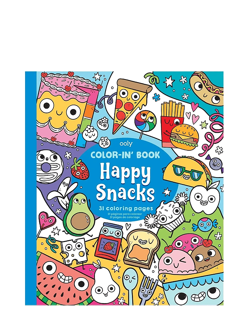 Ooly - Colouring Book - Happy Snacks - värvimis- & käsitööraamatud - multi - 1