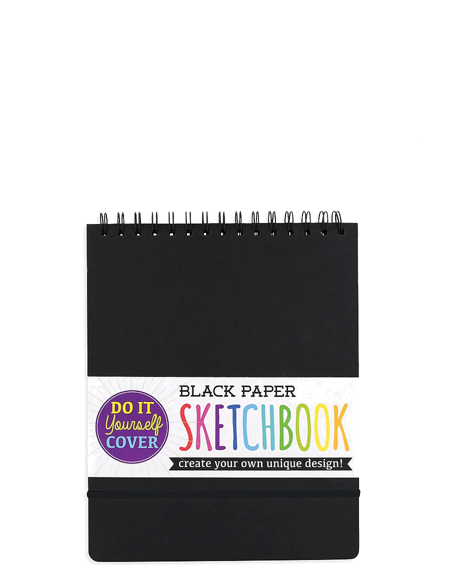 Ooly - Sketchbook - DIY - Black 20,5x26,5 cm - kalendrid ja märkmikud - black - 0