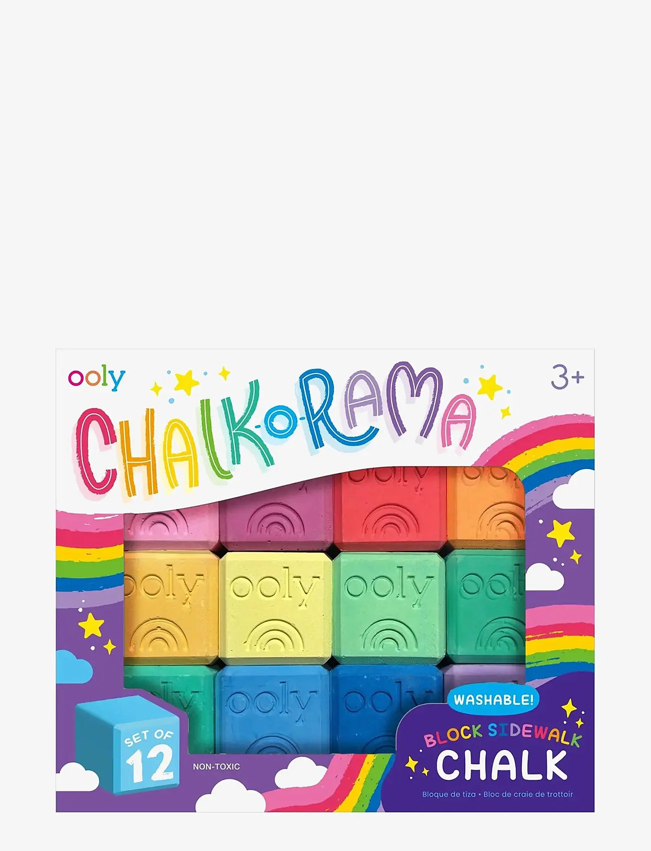 Ooly - Sidewalk Chalk - Chalk-O-Rama Block 12 pcs - maling - multi - 1