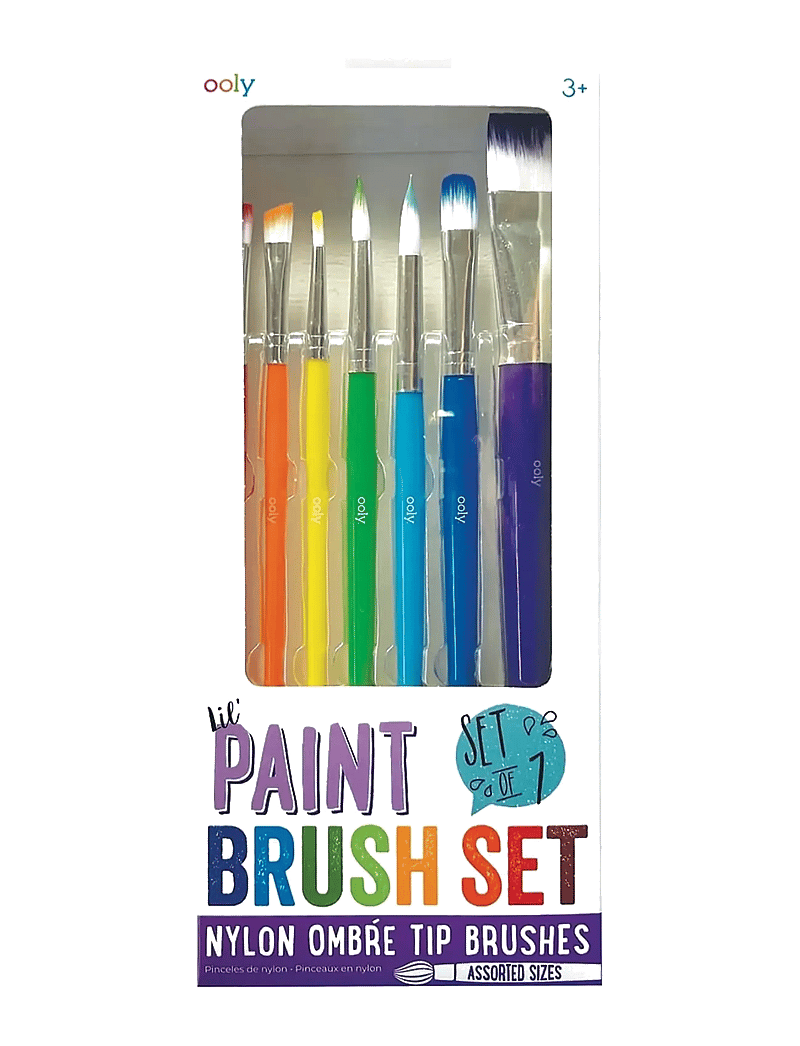 Ooly - Paint Brush Set 7 pcs - Lil Paint Nylon - schreibwaren - multi - 0
