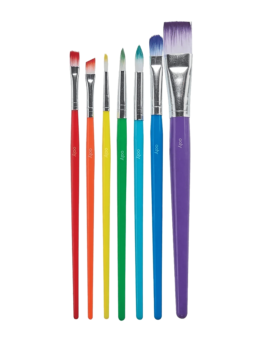 Ooly - Paint Brush Set 7 pcs - Lil Paint Nylon - schreibwaren - multi - 1