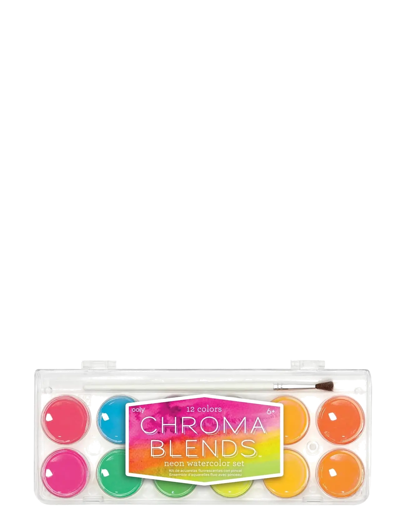 Ooly Watercolour Palette Chroma Blends Neon, Paints, Multi/mønstret, Str: ONE SIZE