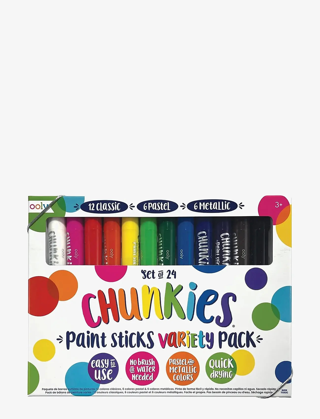 Ooly - Chunkies 24 pcs - Paint Stick Mix - maling - multi - 1