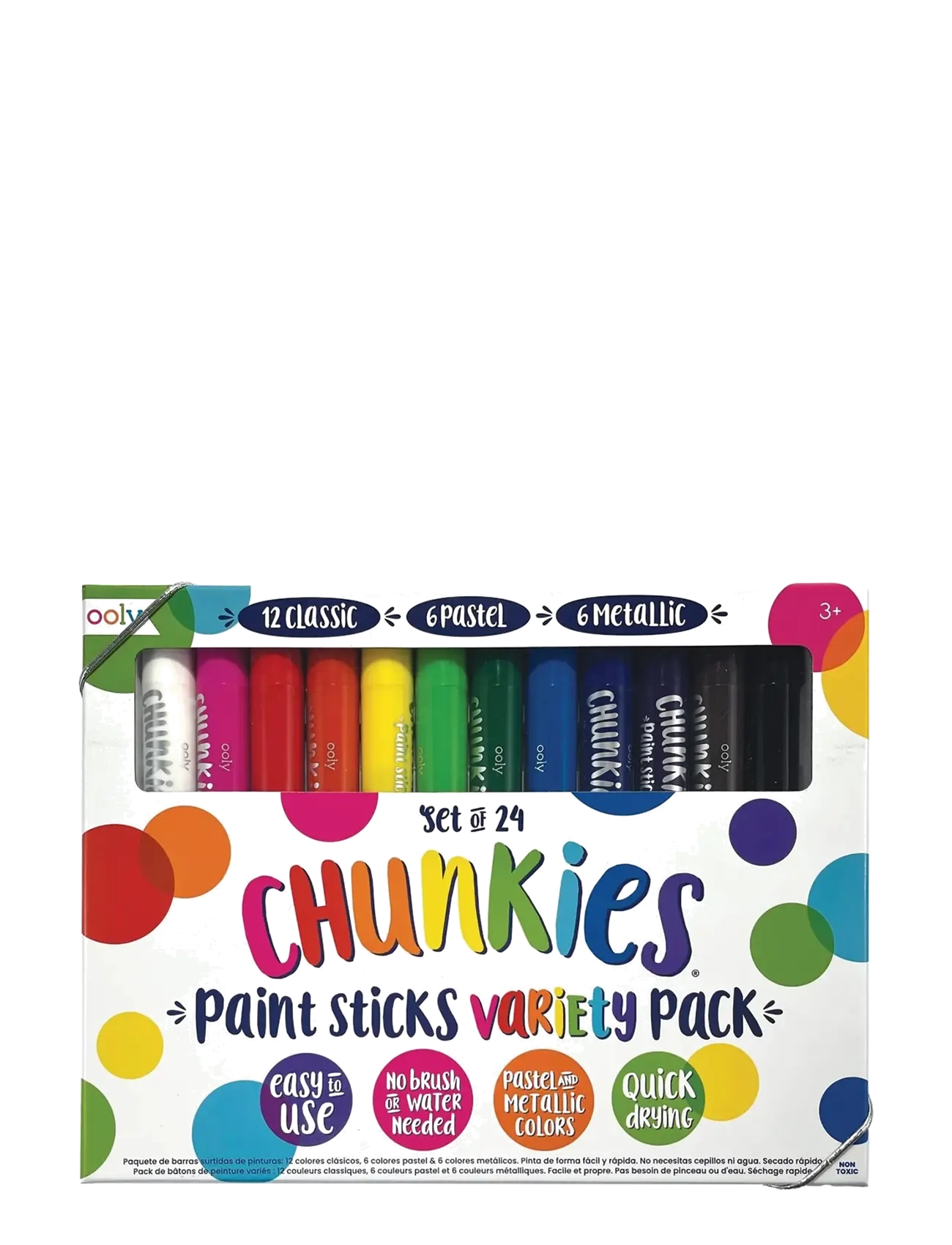Ooly Chunkies 24 pcs - Paint Stick Mix - Malinger - MULTI / multi