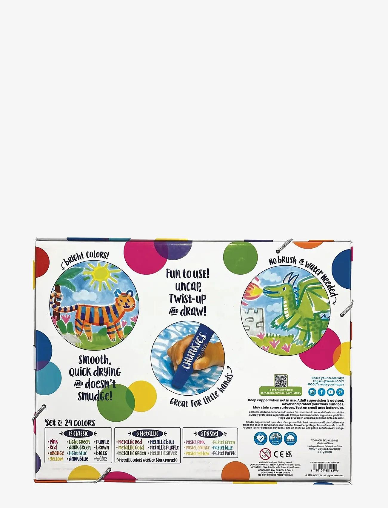 Ooly - Chunkies 24 pcs - Paint Stick Mix - maling - multi - 3