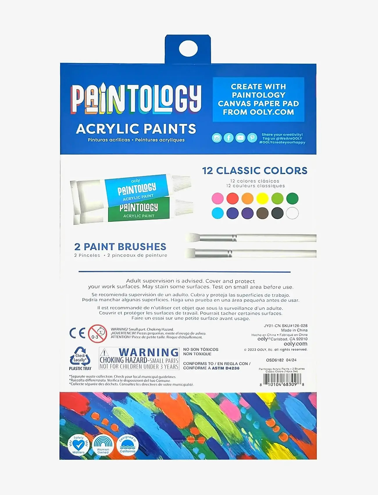 Ooly - Acrylic Paint Set - Paintology - Classic - paints - multi - 5