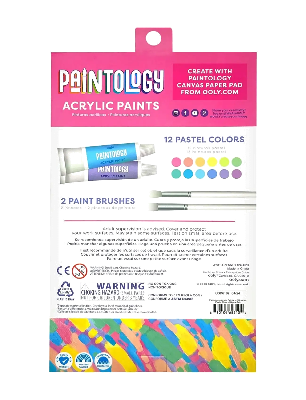 Ooly - Acrylic Paint Set - Paintology - Pastel - farben - multi - 4