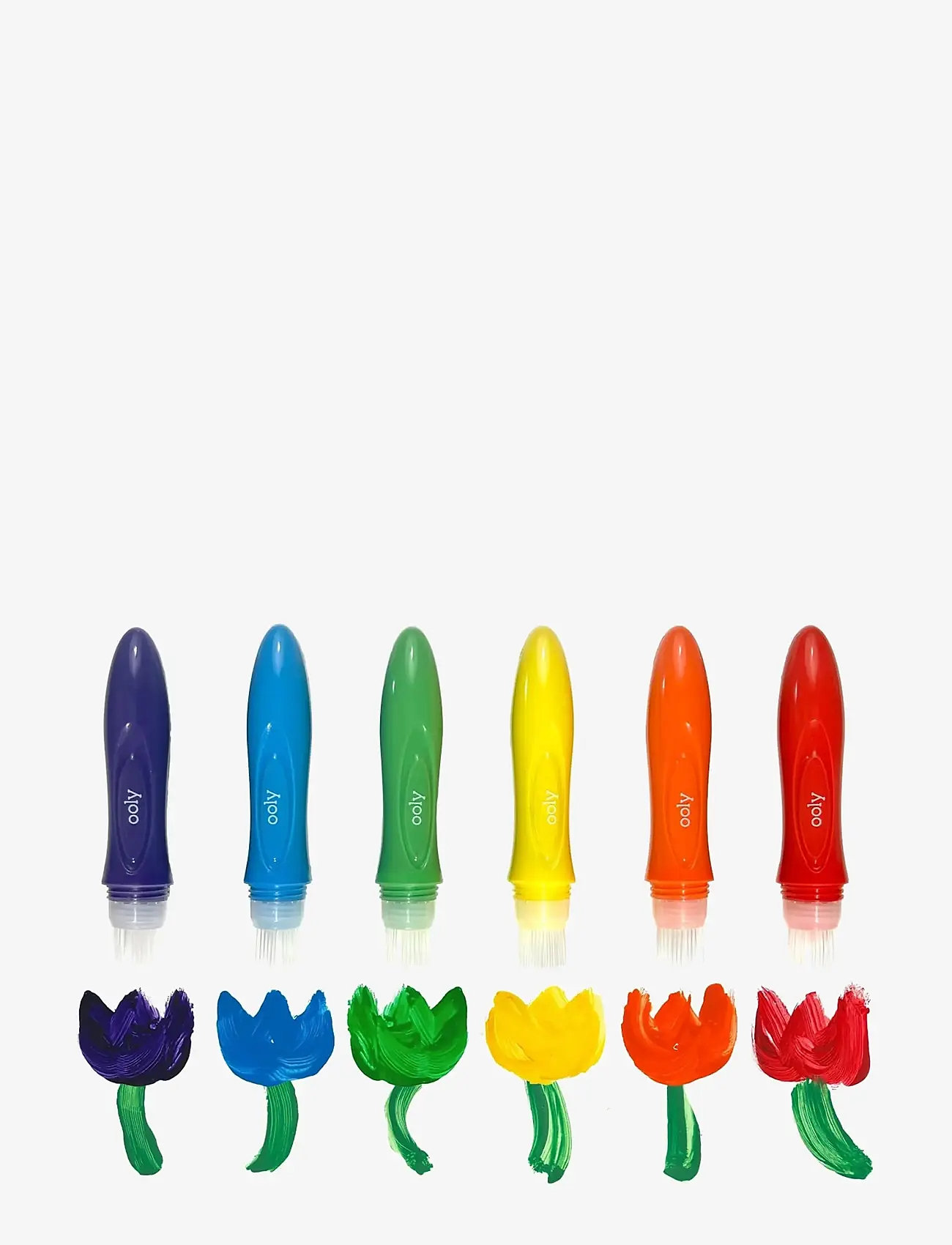 Ooly - Poster Paint in Brush 6 pcs - Easy Squeezy - värvid - multi - 4