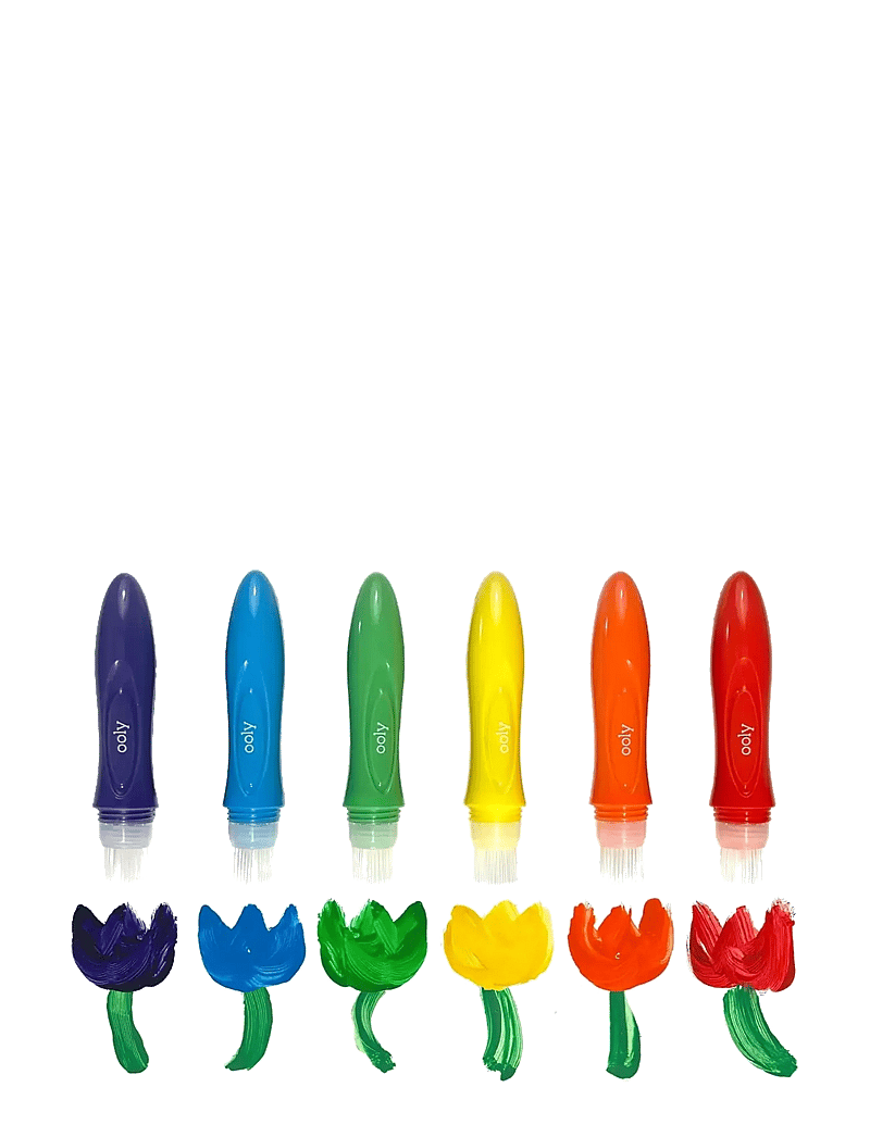 Ooly - Poster Paint in Brush 6 pcs - Easy Squeezy - värvid - multi - 4