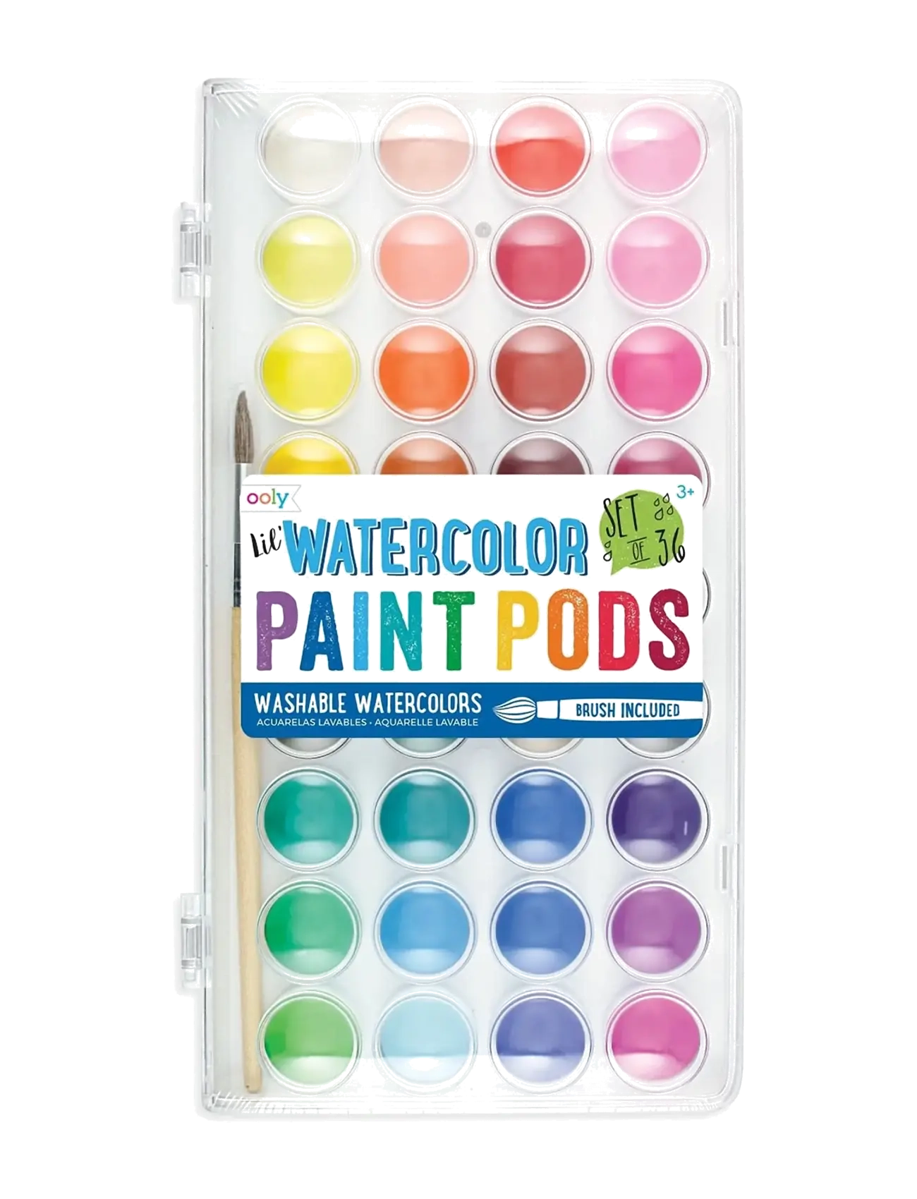 Ooly Watercolour Palette Lil Watercolour, One Size, Drawing, Mehrfarbig/gemustert - Paints, Kinder