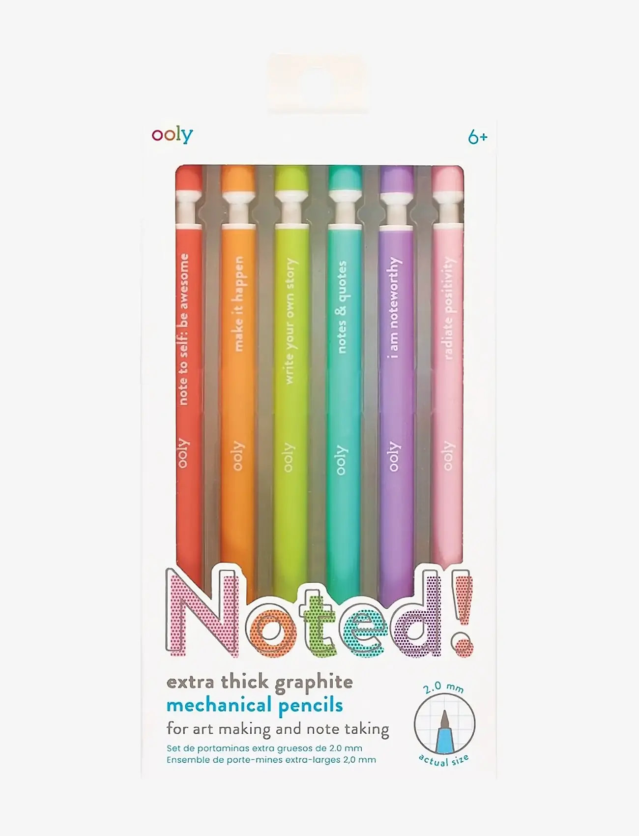 Ooly - Click Pencil 6 pcs - Noted - blyanter - multi - 1