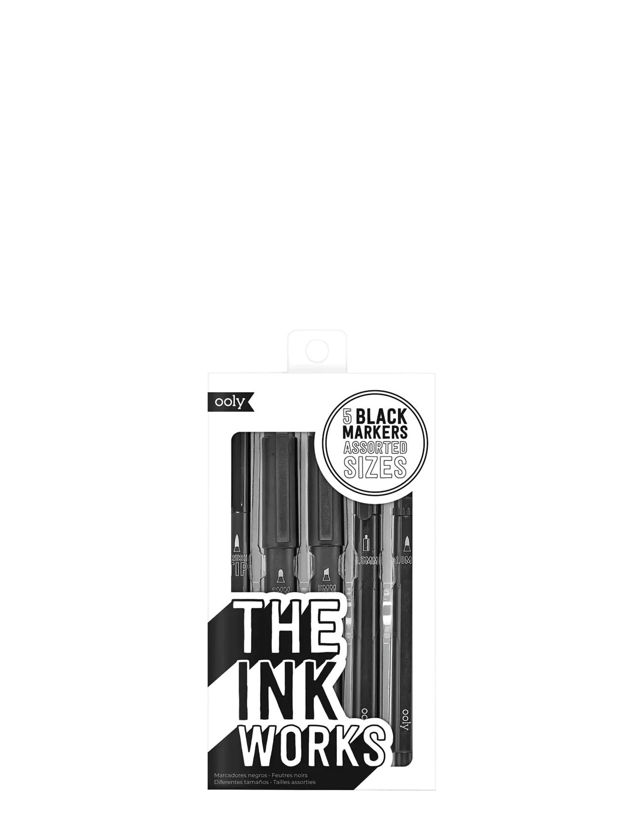 Ooly Black Pen 5 pcs - The Ink Works - Julegaver til børn - BLACK / black
