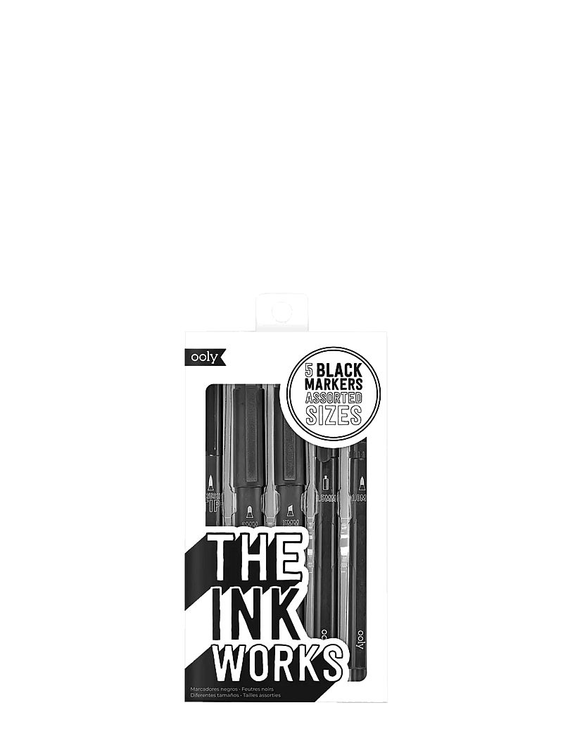 Ooly - Black Pen 5 pcs - The Ink Works - bleistifte - black - 0
