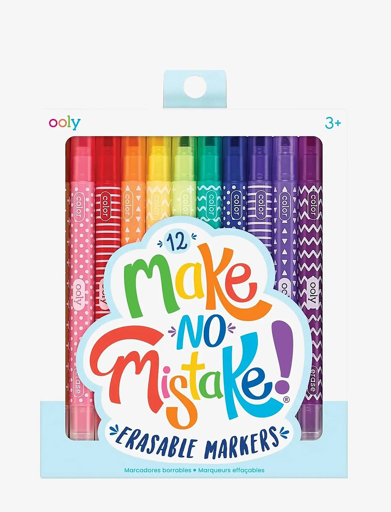 Ooly - Markers 12 pcs - Erasable - Make No Mistake - pliiatsid - multi - 0