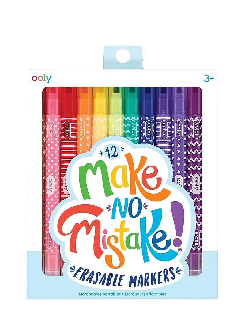 Ooly - Markers 12 pcs - Erasable - Make No Mistake - pliiatsid - multi - 0