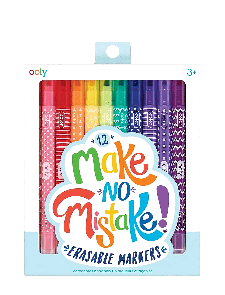 Ooly - Markers 12 pcs - Erasable - Make No Mistake - pliiatsid - multi - 0