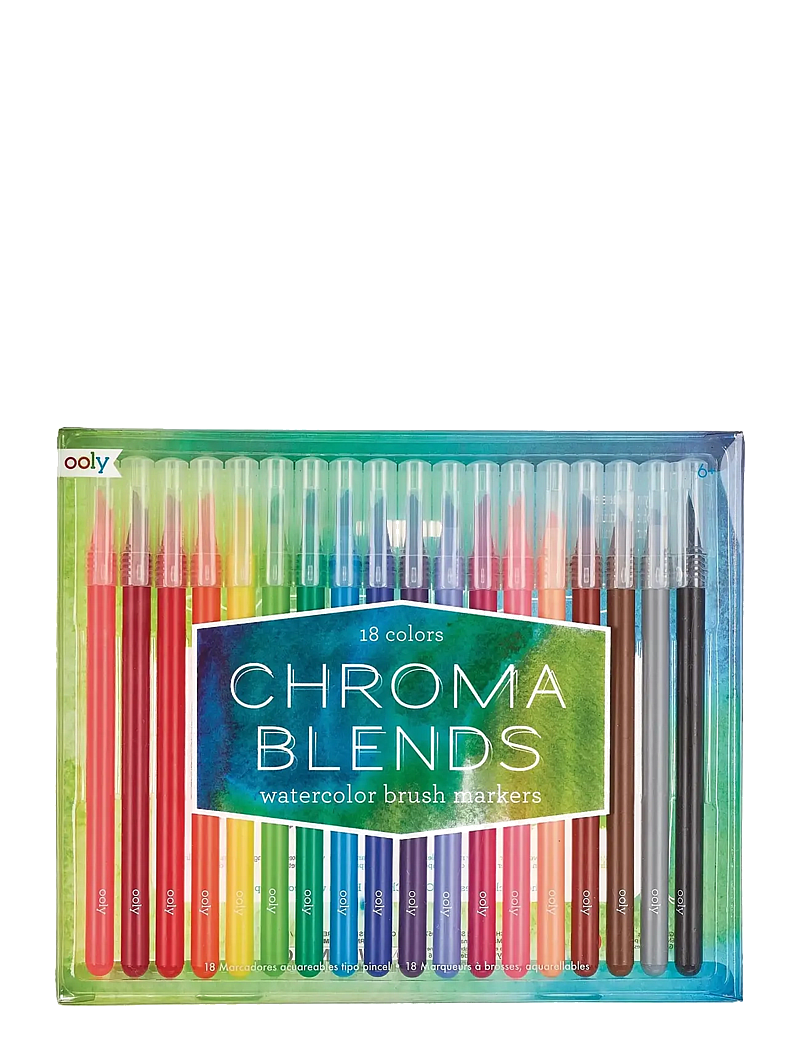 Ooly - Brush Markers 18 pcs - Chroma Blends - Watercolour - värvid - multi - 1