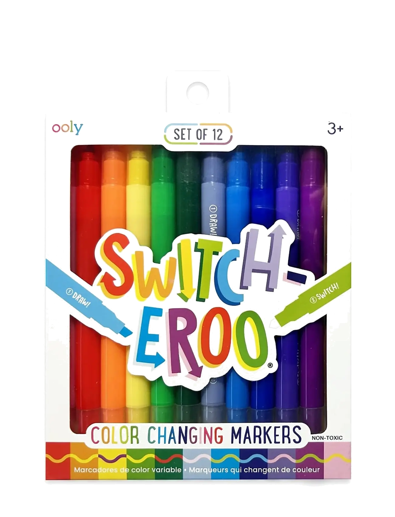 Ooly Magic Markers 12 pcs - Switch-eroo - Ooly - MULTI / multi
