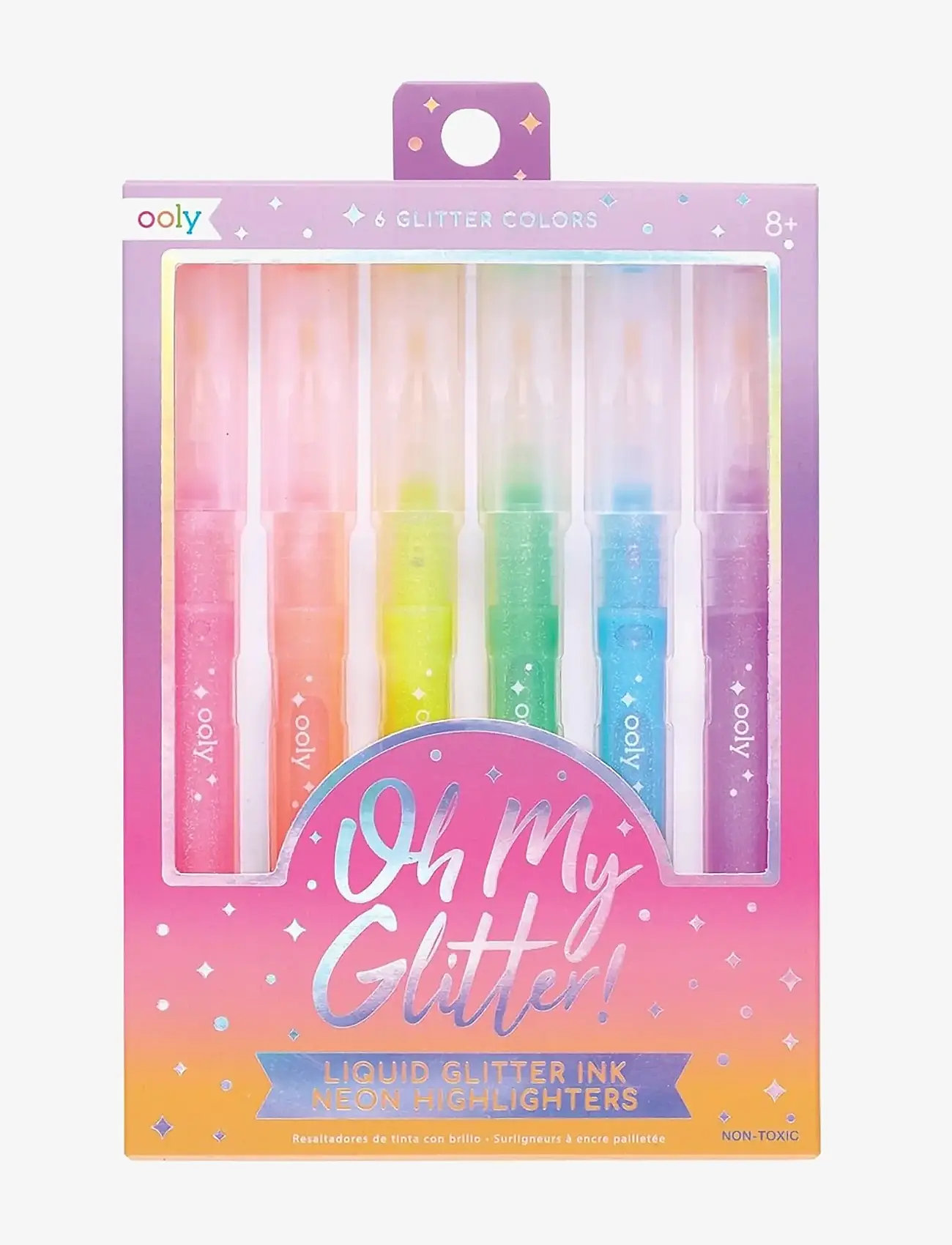 Ooly - Highlighter 6 pcs - Oh My Glitter - zīmuļi - multi - 1