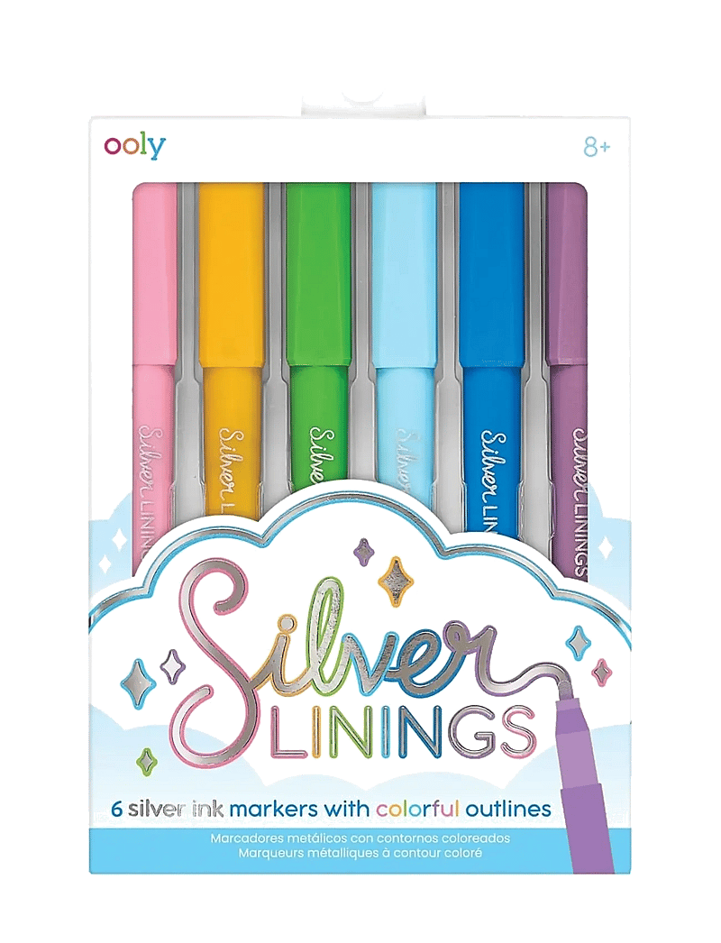 Ooly - Outline Markers 6 pcs - Silver Linings - pencils - multi - 0