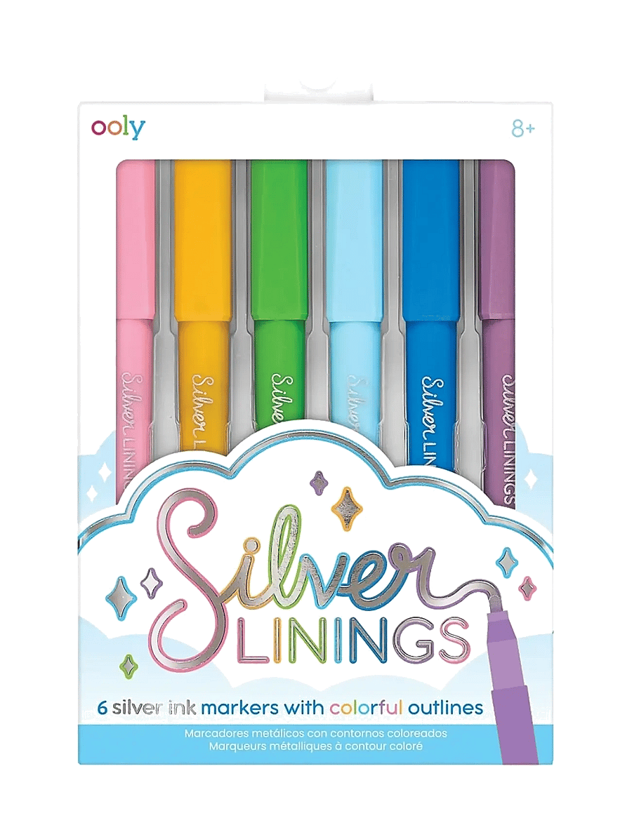 Ooly - Outline Markers 6 pcs - Silver Linings - pliiatsid - multi - 0