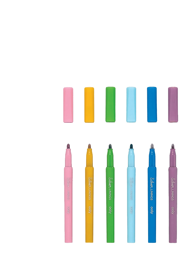 Ooly - Outline Markers 6 pcs - Silver Linings - pencils - multi - 1