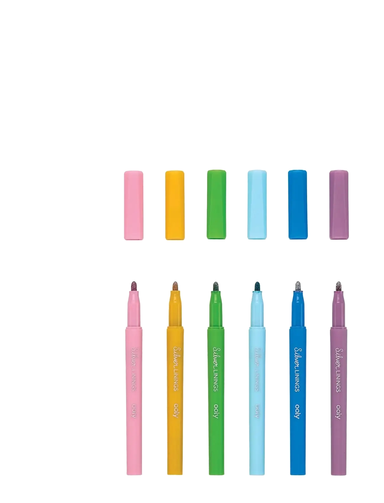 Ooly - Outline Markers 6 pcs - Silver Linings - pliiatsid - multi - 1