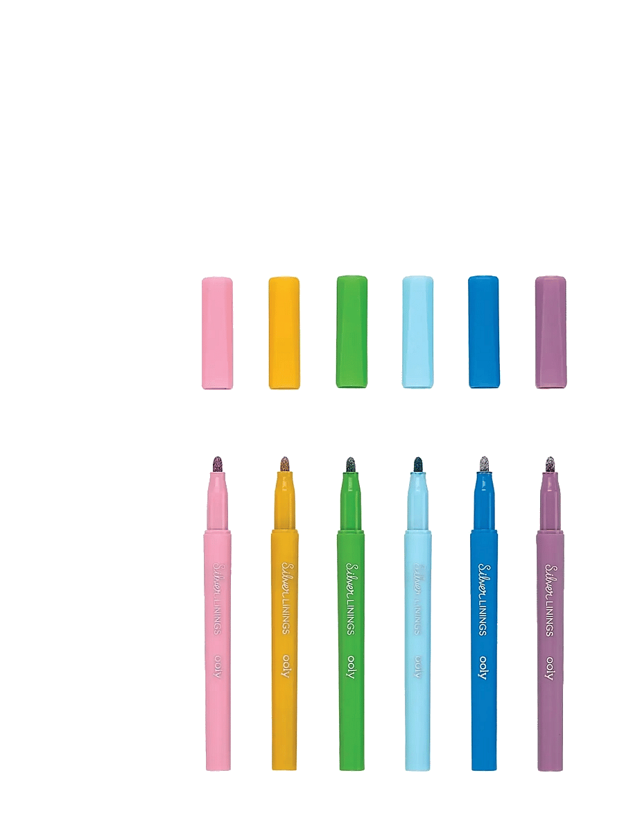 Ooly - Outline Markers 6 pcs - Silver Linings - pliiatsid - multi - 1