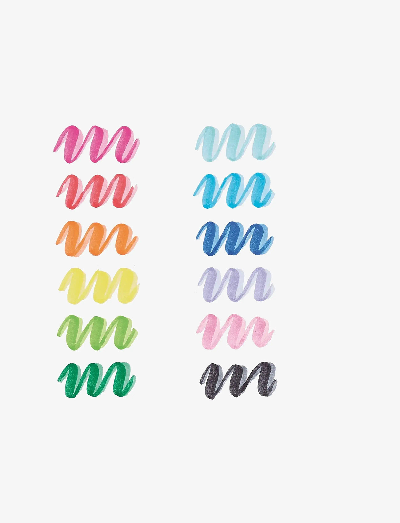 Ooly - Brush Markers 12 pcs - Double Sided - Dual Tone - blyanter - multi - 2
