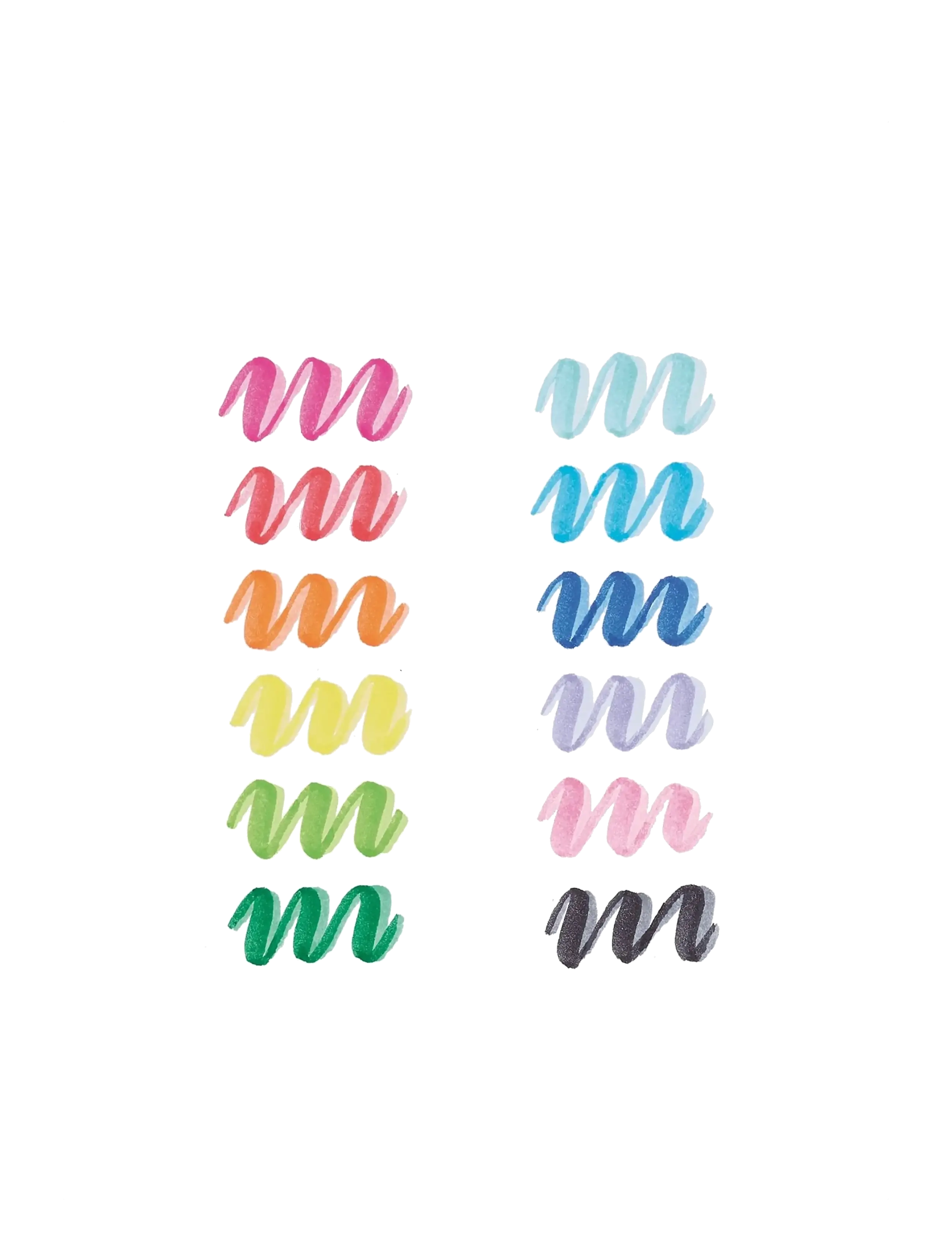 Ooly - Brush Markers 12 pcs - Double Sided - Dual Tone - pencils - multi - 2