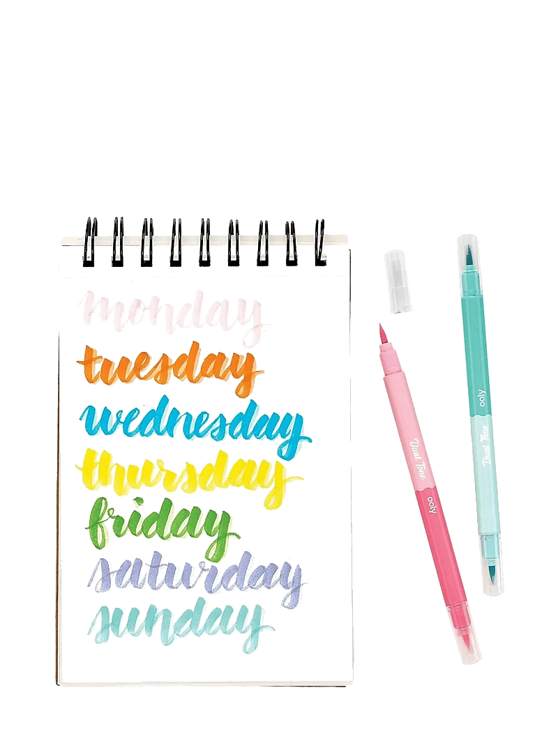 Ooly - Brush Markers 12 pcs - Double Sided - Dual Tone - pliiatsid - multi - 3