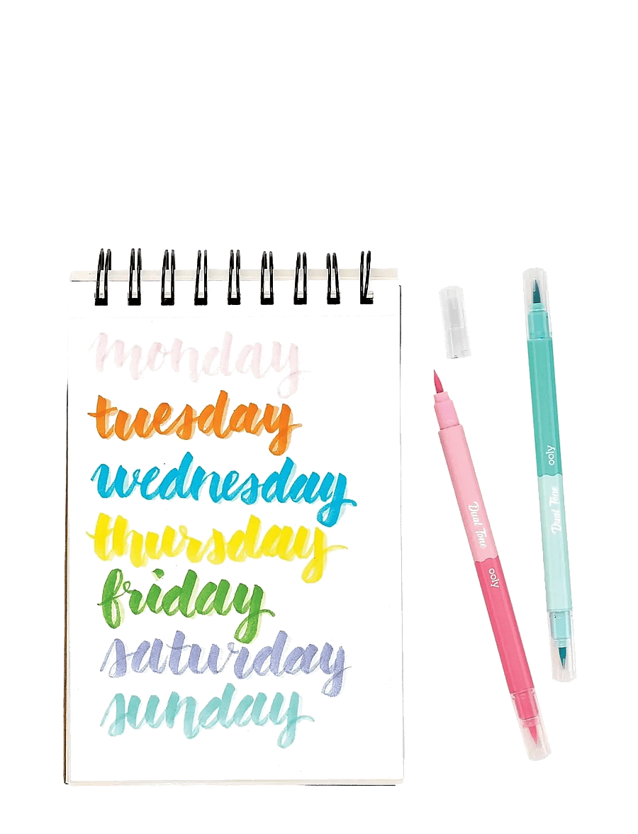 Ooly - Brush Markers 12 pcs - Double Sided - Dual Tone - bleistifte - multi - 3
