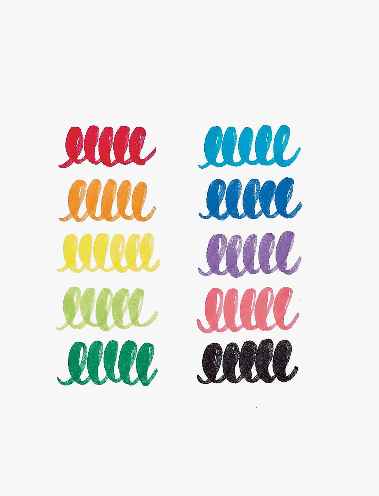 Ooly - Jumbo Brush Markers 10 pcs - Washable - Big Bright - pencils - multi - 2