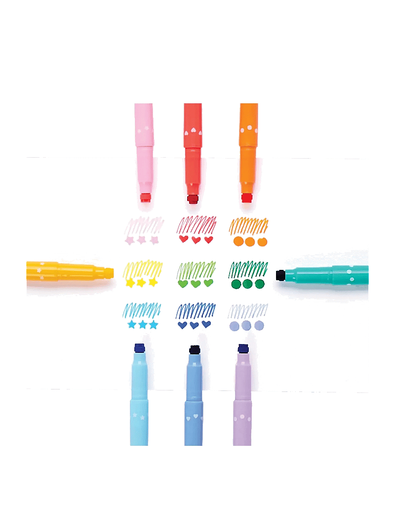 Ooly - Markers with Stamp 9 pcs - Confetti - bleistifte - multi - 2