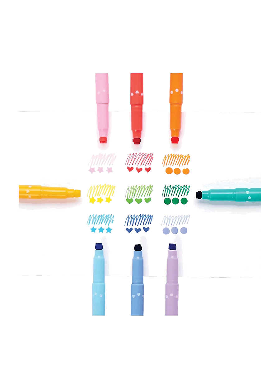 Ooly - Markers with Stamp 9 pcs - Confetti - bleistifte - multi - 2