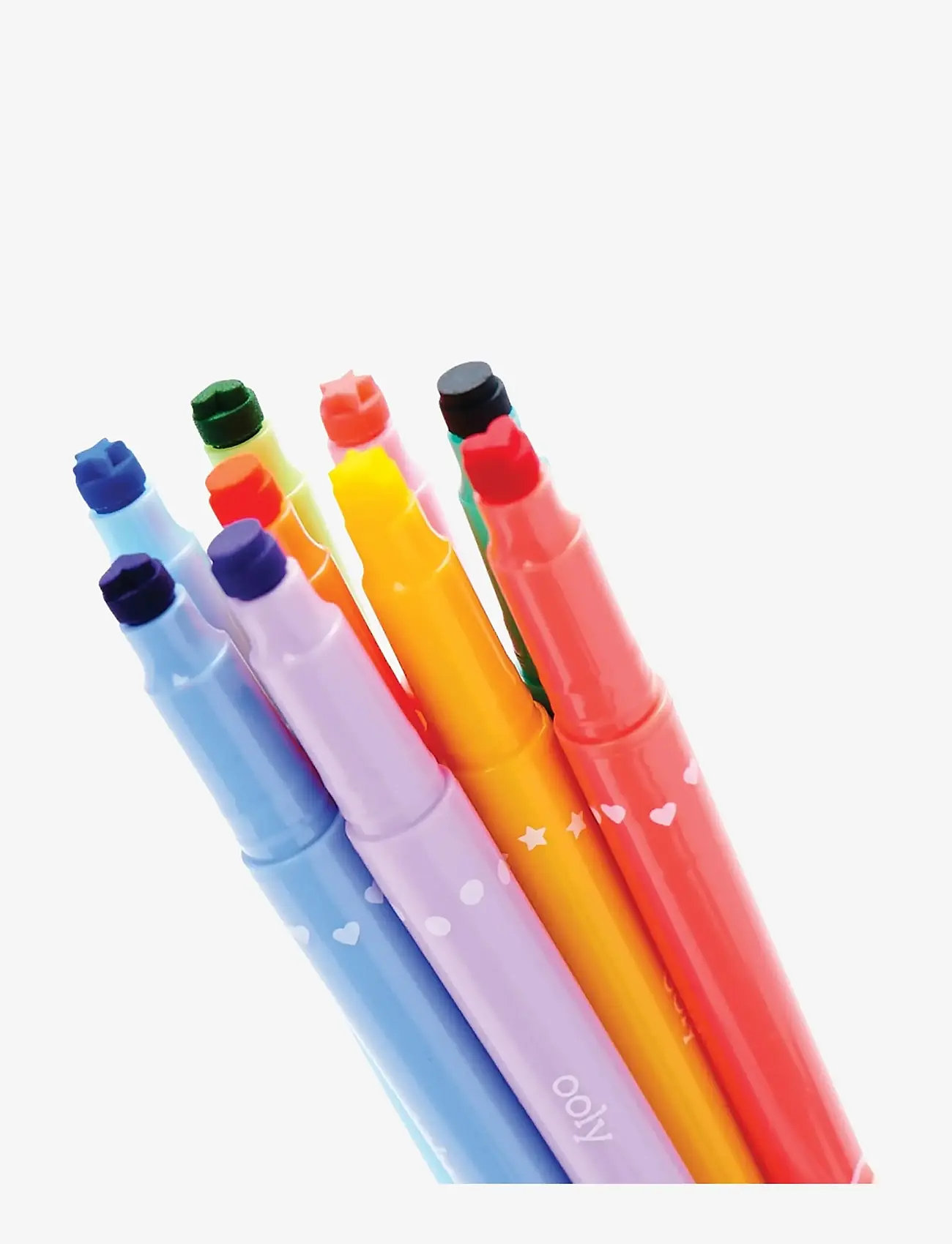 Ooly - Markers with Stamp 9 pcs - Confetti - pennor - multi - 3