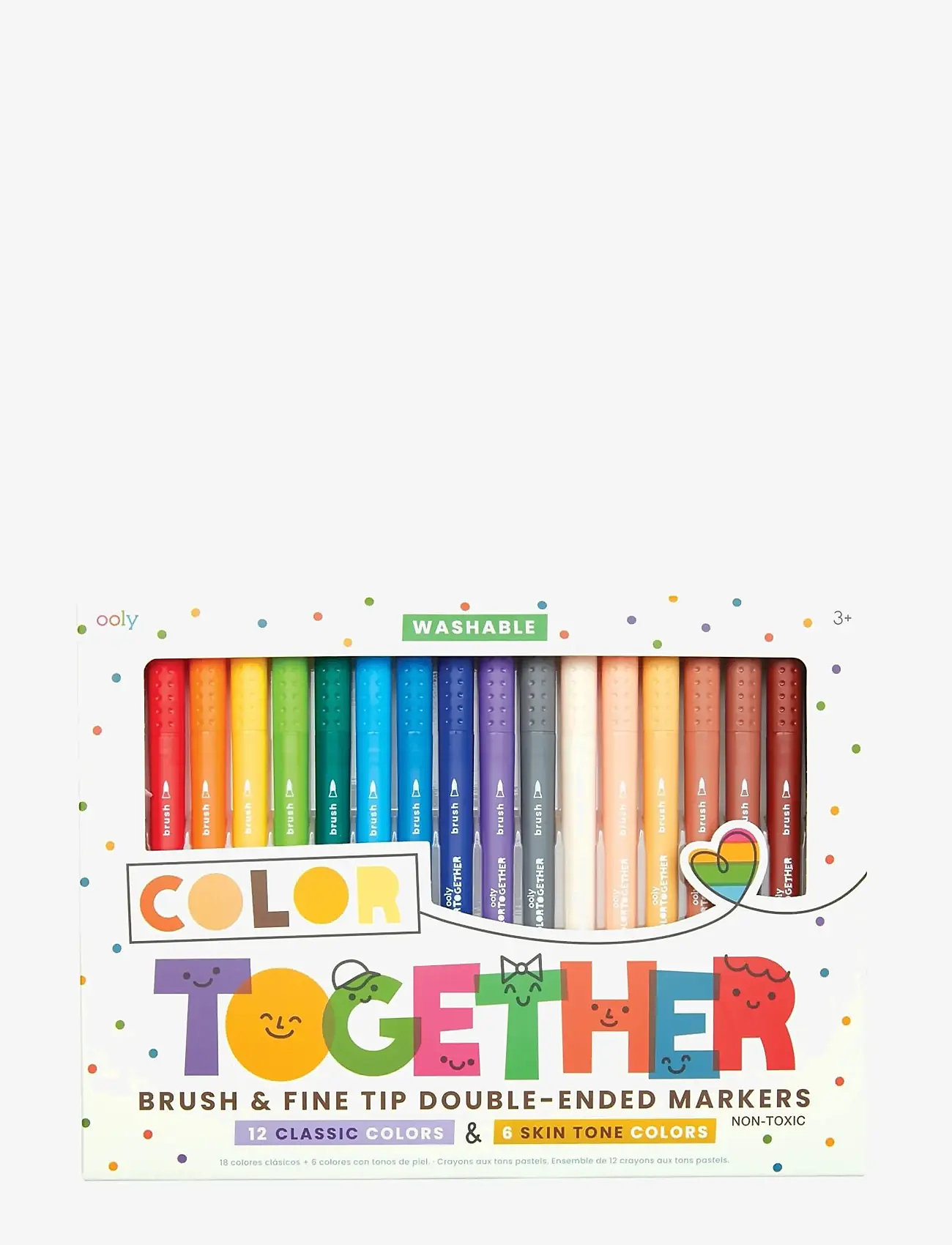 Ooly - Markers 18 pcs - Double Sided - Colour Together - pliiatsid - multi - 1