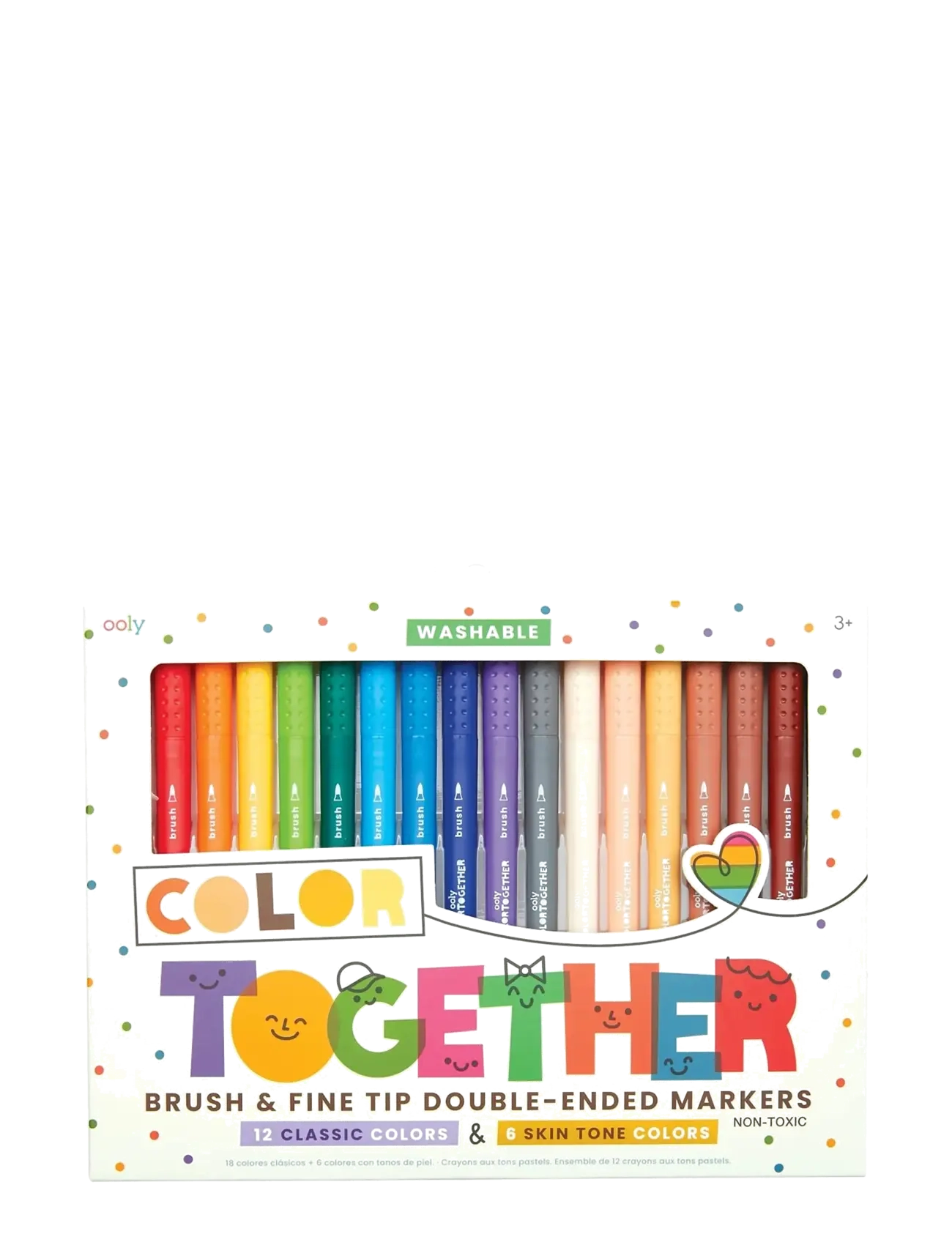 Ooly Markers 18 pcs - Double Sided - Colour Together - Ooly - MULTI / multi
